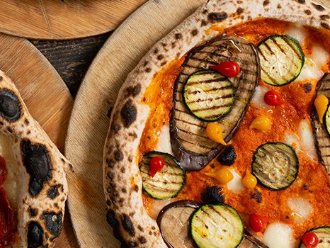 Pizza Vegetariana z bakłażanem i cukinią